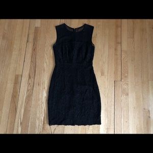 DIane Von Frustenberg Black Lace Dress 100% silk